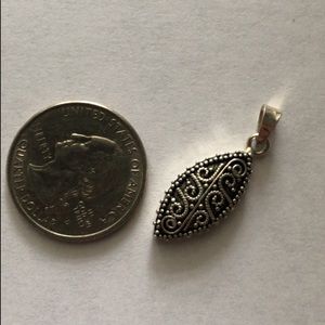 Detailed Filagree Sterling Silver Charm